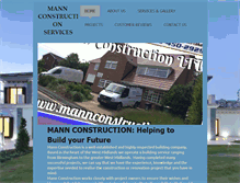 Tablet Screenshot of mannconstruction.co.uk